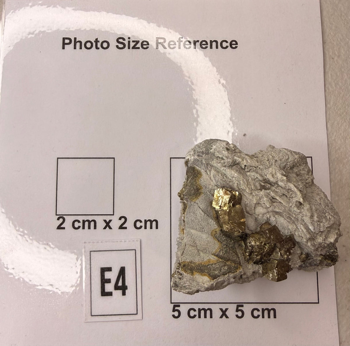 Pyrite on host rock, alternate angle, Gisborne New Zealand