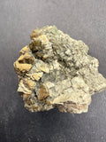 Two-toned pyrite cluster with silver and gold colouring, New Zealand specimen