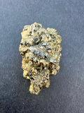 Pyrite cluster densely covered in small cubic crystals, New Zealand specimen